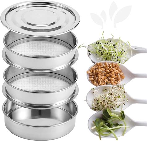 sprouts making box steel|sprouting tray stainless steel.